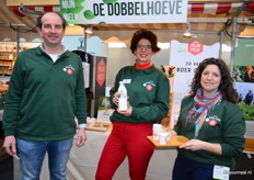 Boer Guus, Corina van Mourik en Kelly van Alphen van De Dobbelhoeve.